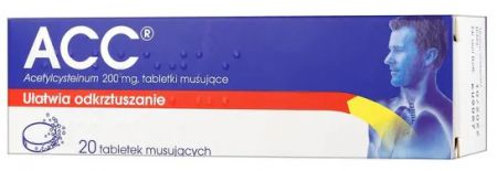 ACC tabletki musujące 200 mg x 20 tabletek Katar i zatoki