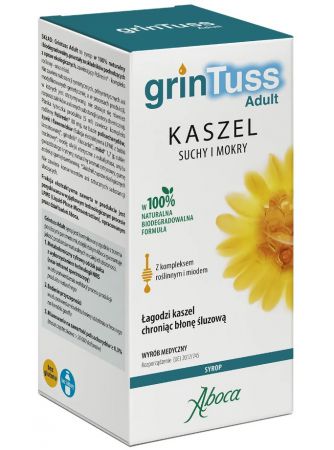 Aboca Grintuss Adult syrop na kaszle suchy i mokry, 210 g