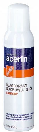 Acerin, Komfort, Dezodorant, do obuwia, stóp, antybakteryjny, 150ml