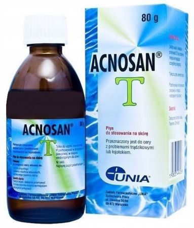 Acnosan T Płyn do stosowania na skórę, trądzik, 80 g