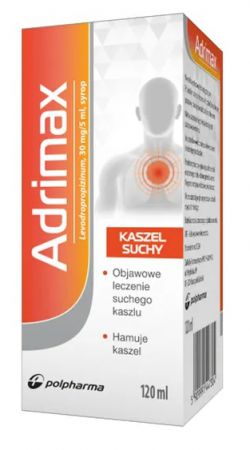 Adrimax syrop 0,03 g/5ml 120 ml kaszel suchy