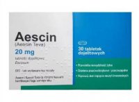 Aescin 20 mg, 30 tabletek powlekanych - Import Inpharm