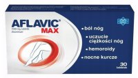 Aflavic Max ,tabletki, ból nóg, hemoroidy, nocne kurcze, ciężkość nóg, 30 sztuk