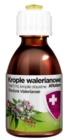 Aflofarm, Krople walerianowe , 1 mL/1 mL, krople doustne, 35 g