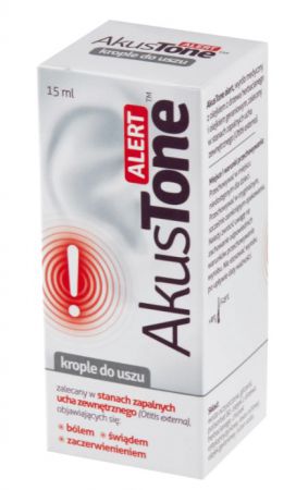 AkusTone Alert, krople do uszu, 15 ml