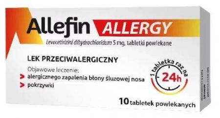 Allefin Allergy 5 mg, 10 tabletek powlekanych