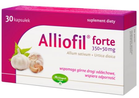 Alliofil Forte 350+50mg, 30 kapsułek