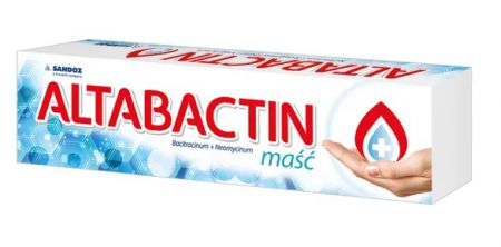 Altabactin, maść, na zakażenia, małych, powierzchni, ran, 20 g