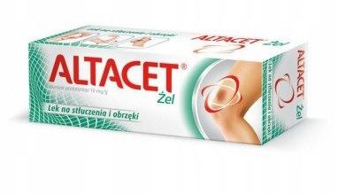 Altacet, żel, na stłuczenia, i obrzęki, 75g