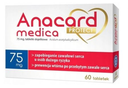 Anacard medica protect 75 mg, 60 tabletek dojelitowych