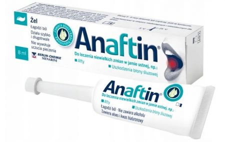 Anaftin Gel, żel na afty, 8ml