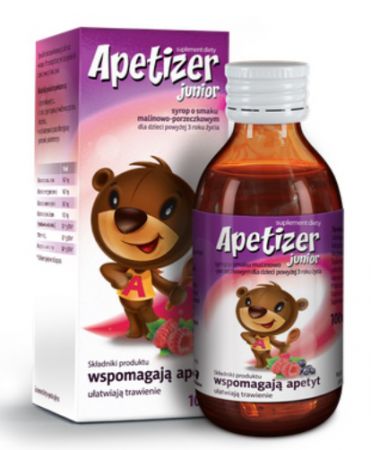 Apetizer Junior Syrop malinowo-porzeczkowy 100ml