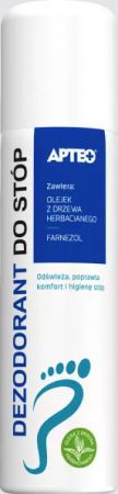 Apteo,  Dezodorant do stóp spray, 150 ml