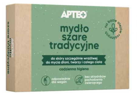 Apteo mydło szare tradycyjne, 100 g