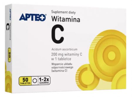 Apteo Witamina C 200mg x 50 tabletek