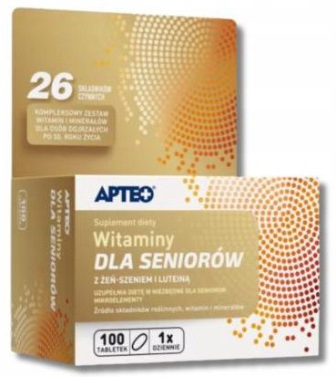 Apteo, Witaminy dla seniorów, 100 tabletek