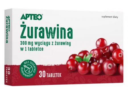 Apteo, Żurawina, 30 tabletek