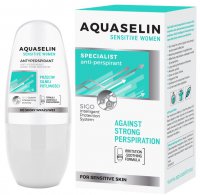 Aquaselin Sensitive Women, antyperspirant roll-on dla kobiet przeciw silnej potliwości, 50ml