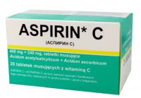 Aspirin C, 20 tabletek musujących, Delfarma