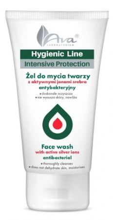 AVA Hygienic Line, Żel do mycia twarzy, 150 ml