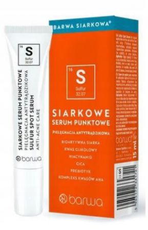 Barwa Siarkowa, Serum siarkowe punktowe, 15ml