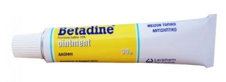 Betadine, maść, 100mg/g/ Delfarma, oparzenia, rany, otarcia, skóry, 30g