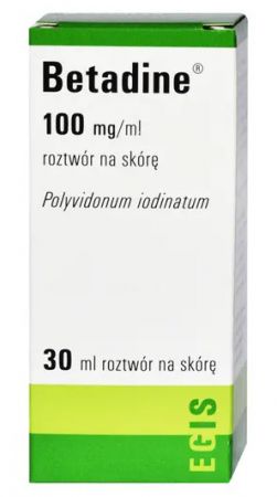 Betadine roztwór na skórę 100 mg/ml 10% 30 ml dezynfekcja