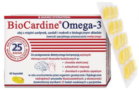 BioCardine Omega 3, 60 kapsułek