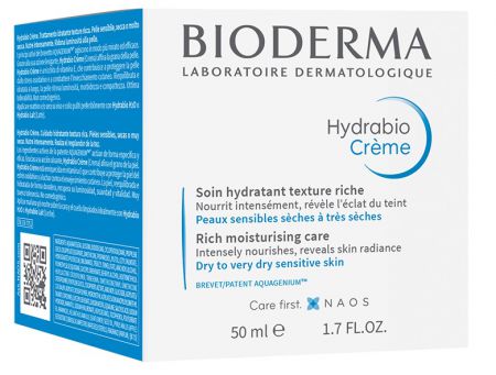 Bioderma Hydrabio Creme, Krem o bogatej konsystencji 50ml