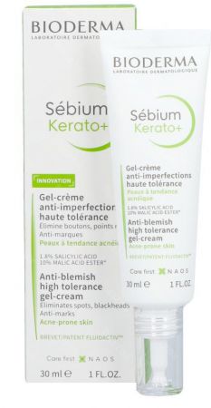 Bioderma Sebium, Kerato+ żel - krem, 30ml