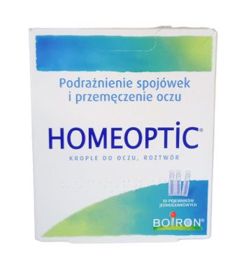 Boiron Homeoptic krople do oczu 10 pojemników