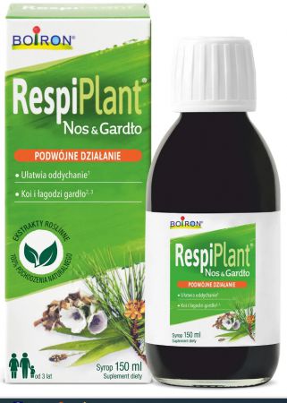 Boiron, RespiPlant Nos & Gardło, syrop 150 ml