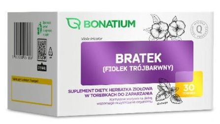 Bonatium, Bratek, Herbatka ziołowa w torebkach do zaparzania, 30 torebek