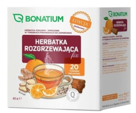 Bonatium, Herbata rozgrzewająca fix, 20 torebek piramidek