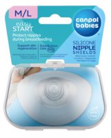 Canpol babies, silikonowe osłonki piersi EasyStart M/L, 2 sztuki 