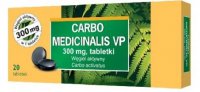 Carbo medicinalis VP, 300 mg, Węgiel Aktywny, 20 tabletek