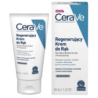 CeraVe, regenerujący krem do rąk z ceramidami, skóra bardzo sucha i przesuszona, 50 ml