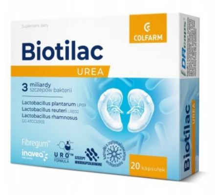 Colfarm Biotilac Urea, 20 kapsułek