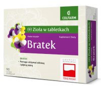 Colfarm Bratek, zioła w tabletkach, 90 tabletek