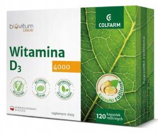 Colfarm, Witamina D3, 4000 120 kapsułek