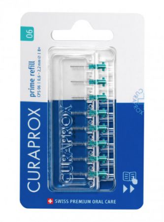 Curaprox CPS 06 Prime Refill, Szczoteczki Międzyzębowe, 8 sztuk