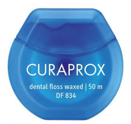 Curaprox DF 834 Nić dentystyczna woskowana 50 m