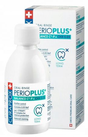 Curaprox Perio+ balance CHX 0,05, płyn do płukania jamy ustnej,  200ml