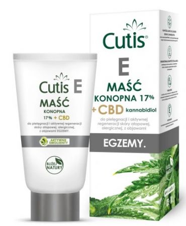 Cutis E, Maść konopna 17% + CBD, Egzema, 120 ml