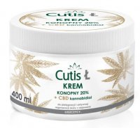 Cutis Ł, krem konopny 20% + CBD, Łuszczyca, 400 ml