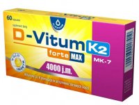 D-Vitum  K2 Forte Max, 4000 j.m. witaminy D, 60 kapsułek