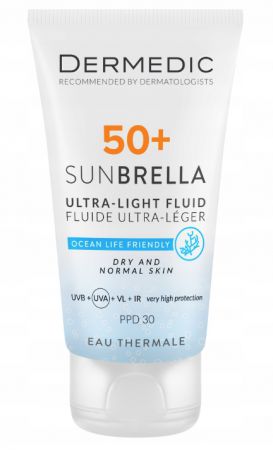 Dermedic Sunbrella Ultralekki Krem Ochronny, SPF 50+ Dla Skóry Suchej i Normalnej, 40ml