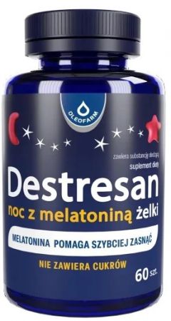 Destresan Noc z melatoniną, żelki, 60 sztuk