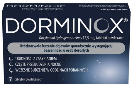 Dorminox, 12,5 mg, lek nasenny, 7 tabletek