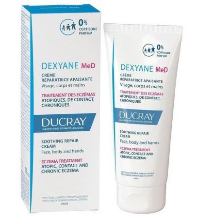 Ducray Dexyane Med, Krem kojąco-regenerujący odbudowuje zmienioną barierę skóry 30 ml.